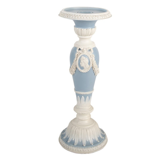 Lysestake Vintage Ø 10x27 cm Blå