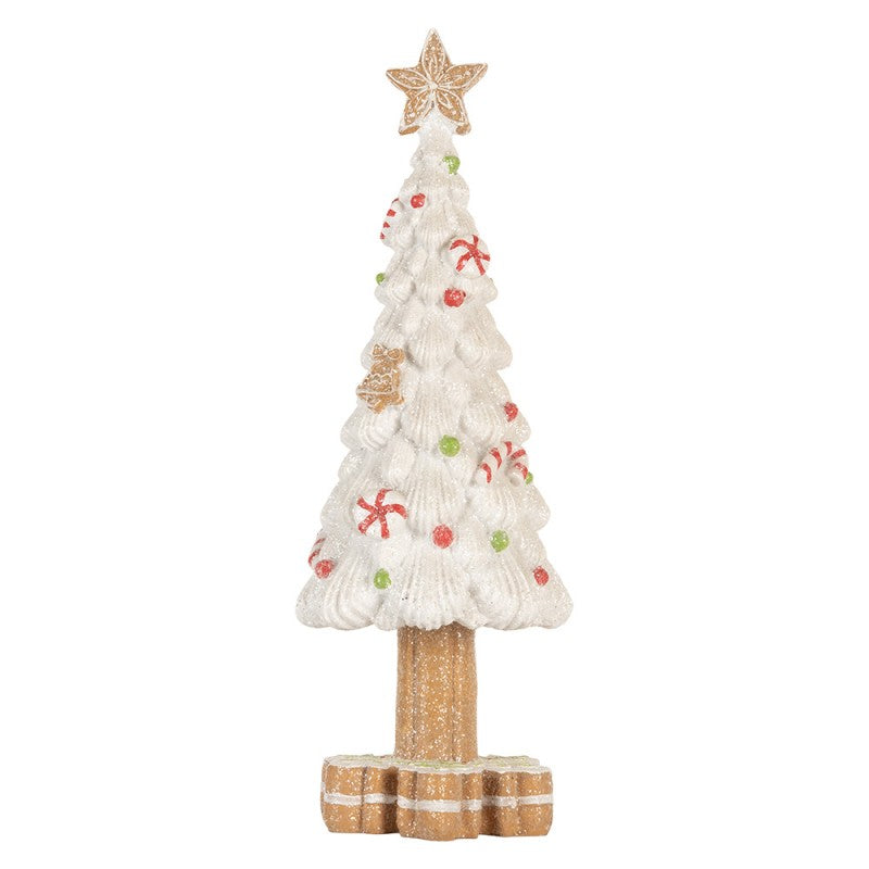 Innendørs julepynt Juletre 33 cm hvit