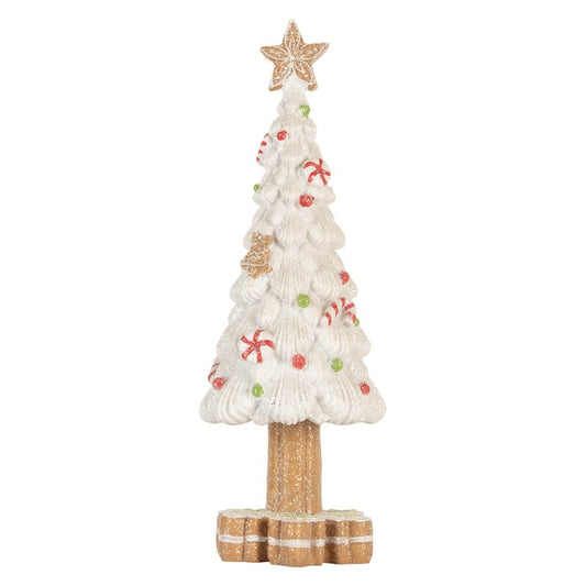 Innendørs julepynt Juletre 33 cm hvit