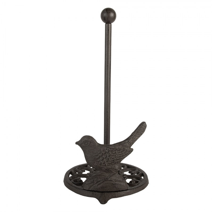 Kjøkkenrullholder Fugl Ø 17x33 cm Brun Metall