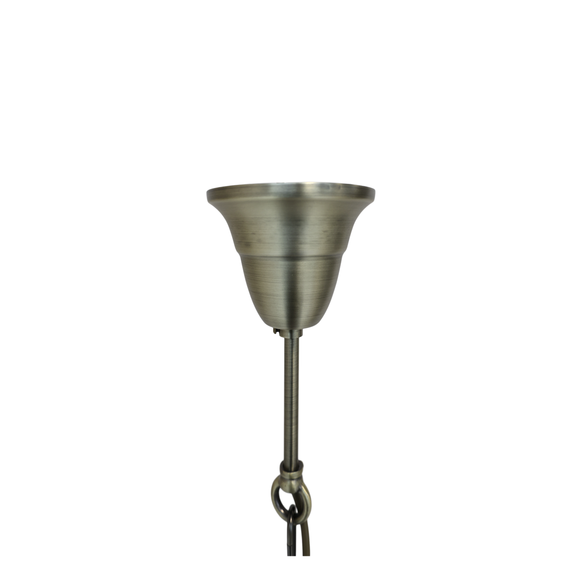Taklampe Versailles lysekrone med dråpeformede glassprism H54/Ø35 cm Messing