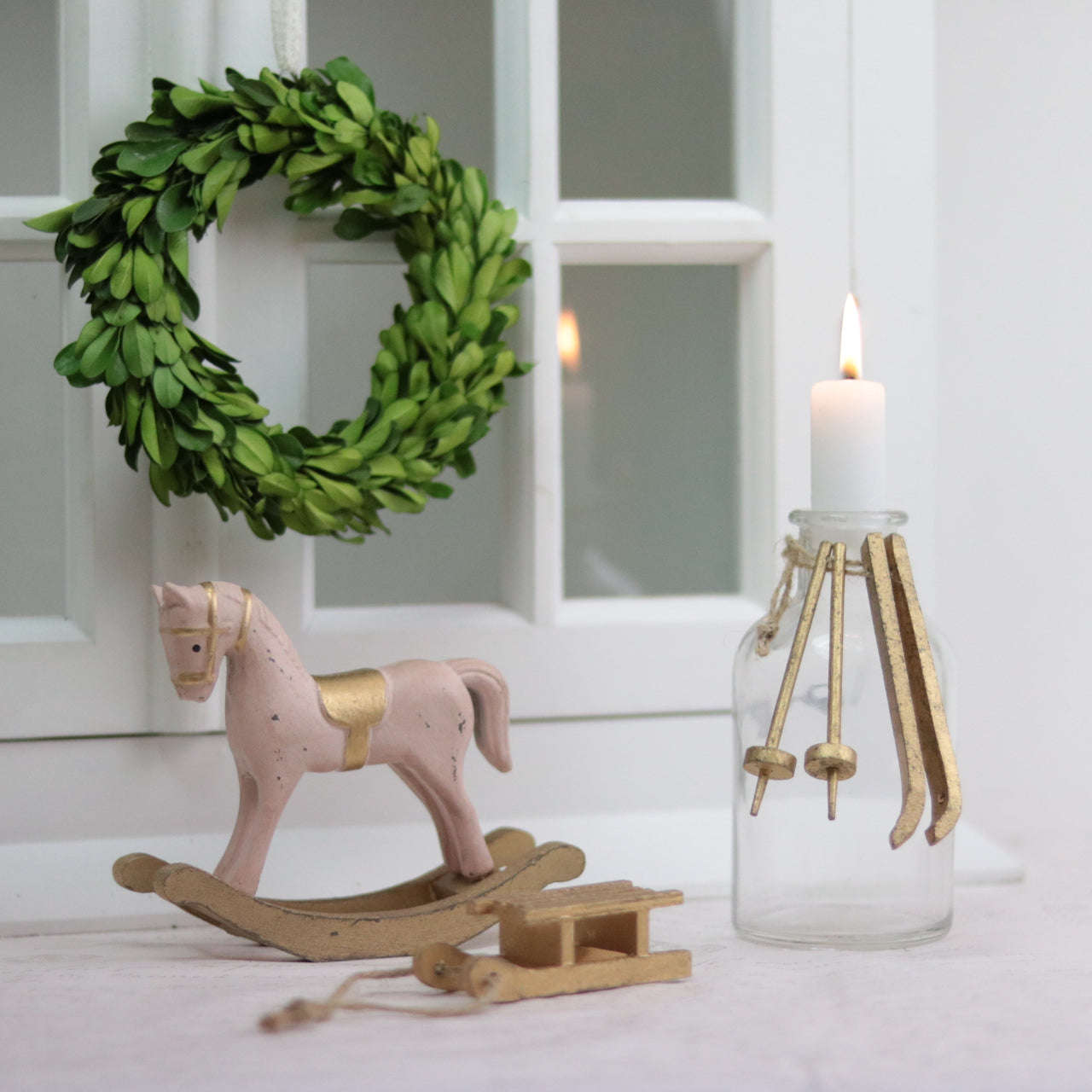 Innendørs Julepynt Trekjelke 12,5 cm SALG
