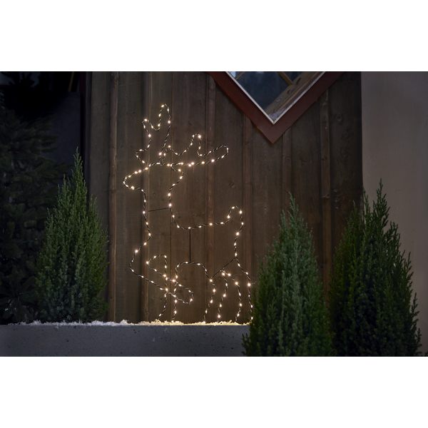 Utendørs julepynt Silhuett Reinsdyr 50x88 cm