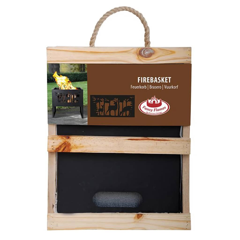 Grill Bålkurv hjort rektangulær