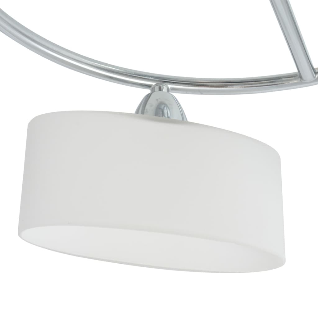 Taklampe med ellipseformede glasskjermer for 5 E14-pærer 200 W