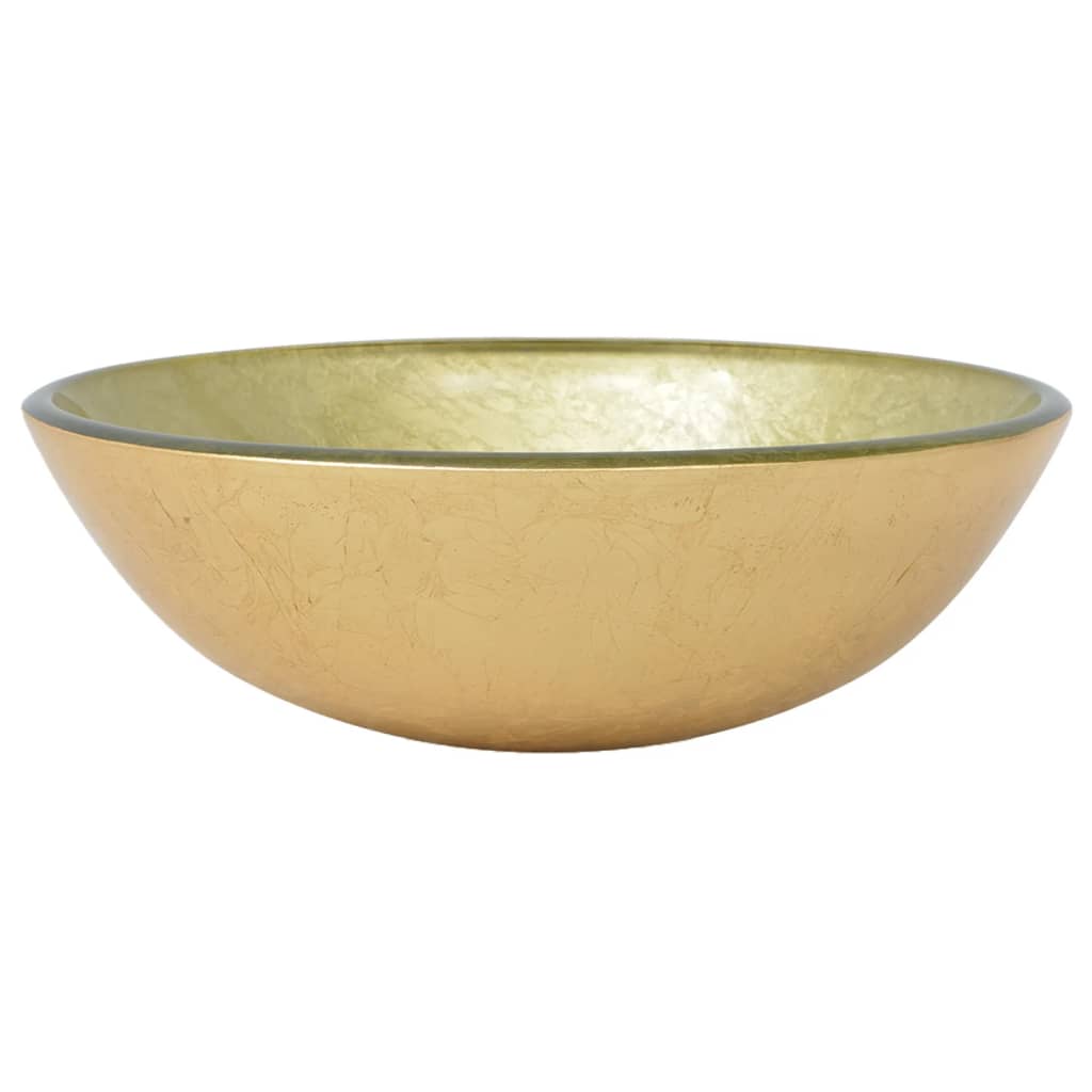 Baderomservant Herdet Glass 42 cm Gull
