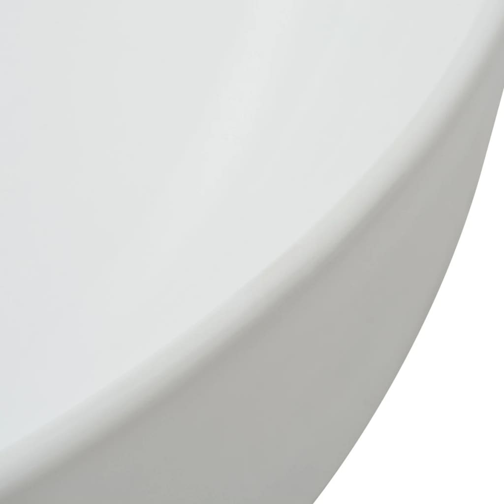 Baderomservant rund keramisk Hvit 41,5x13,5 cm