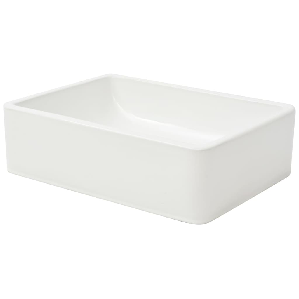 Baderomservant keramisk Hvit 41x30x12 cm