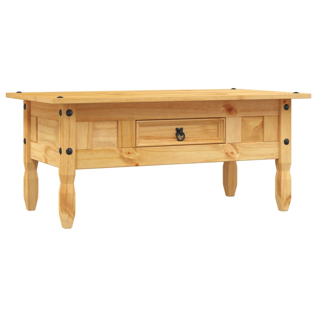 Salongbord Sofabord Tre meksikansk Corona-stil furu 100x55x44 cm