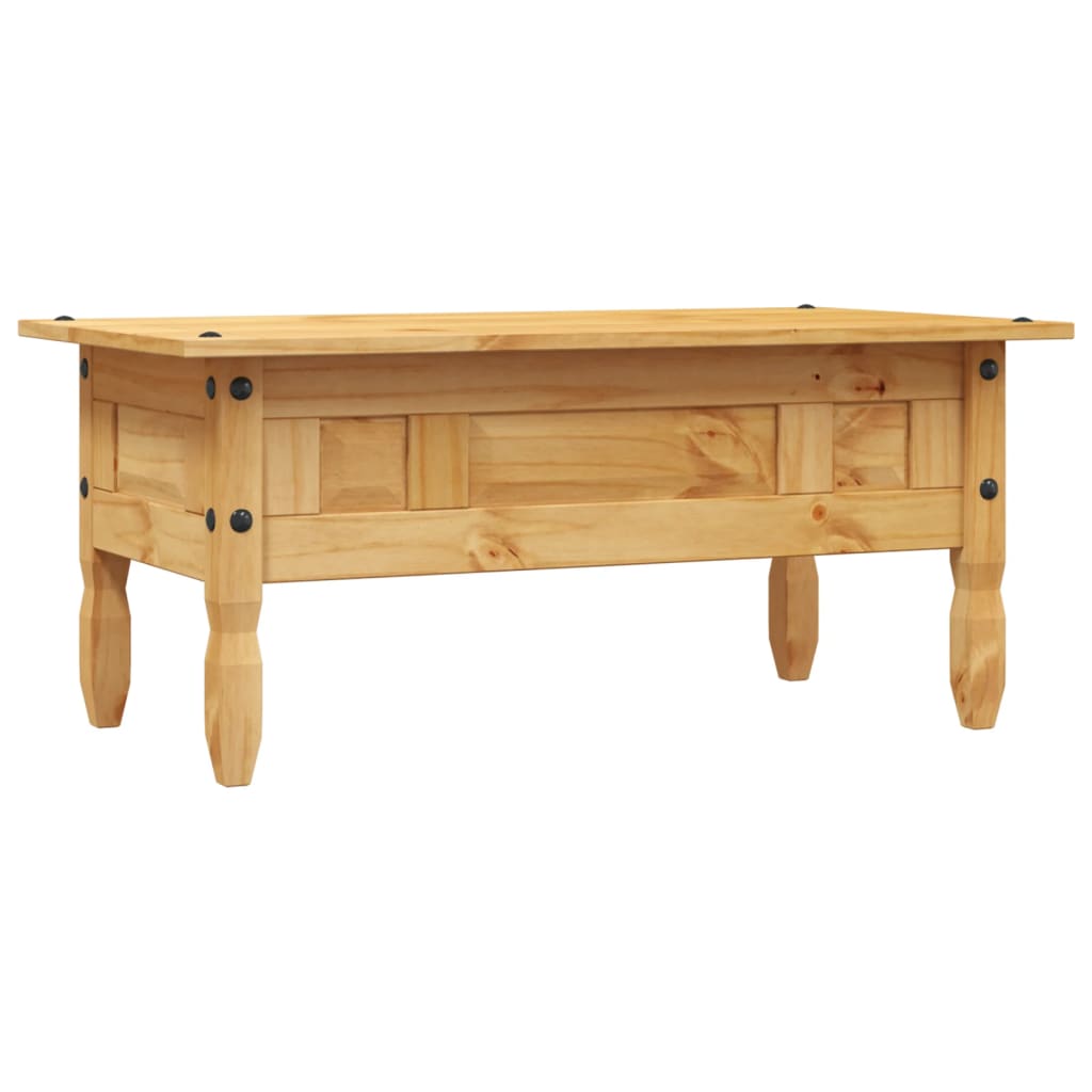 Salongbord Sofabord Tre meksikansk Corona-stil furu 100x55x44 cm
