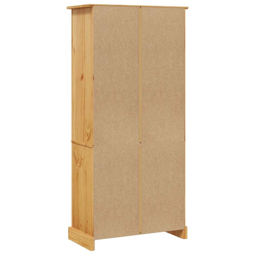 Bokhylle Tre med 5 hyller meksikansk Corona-stil furu 80x40x170 cm