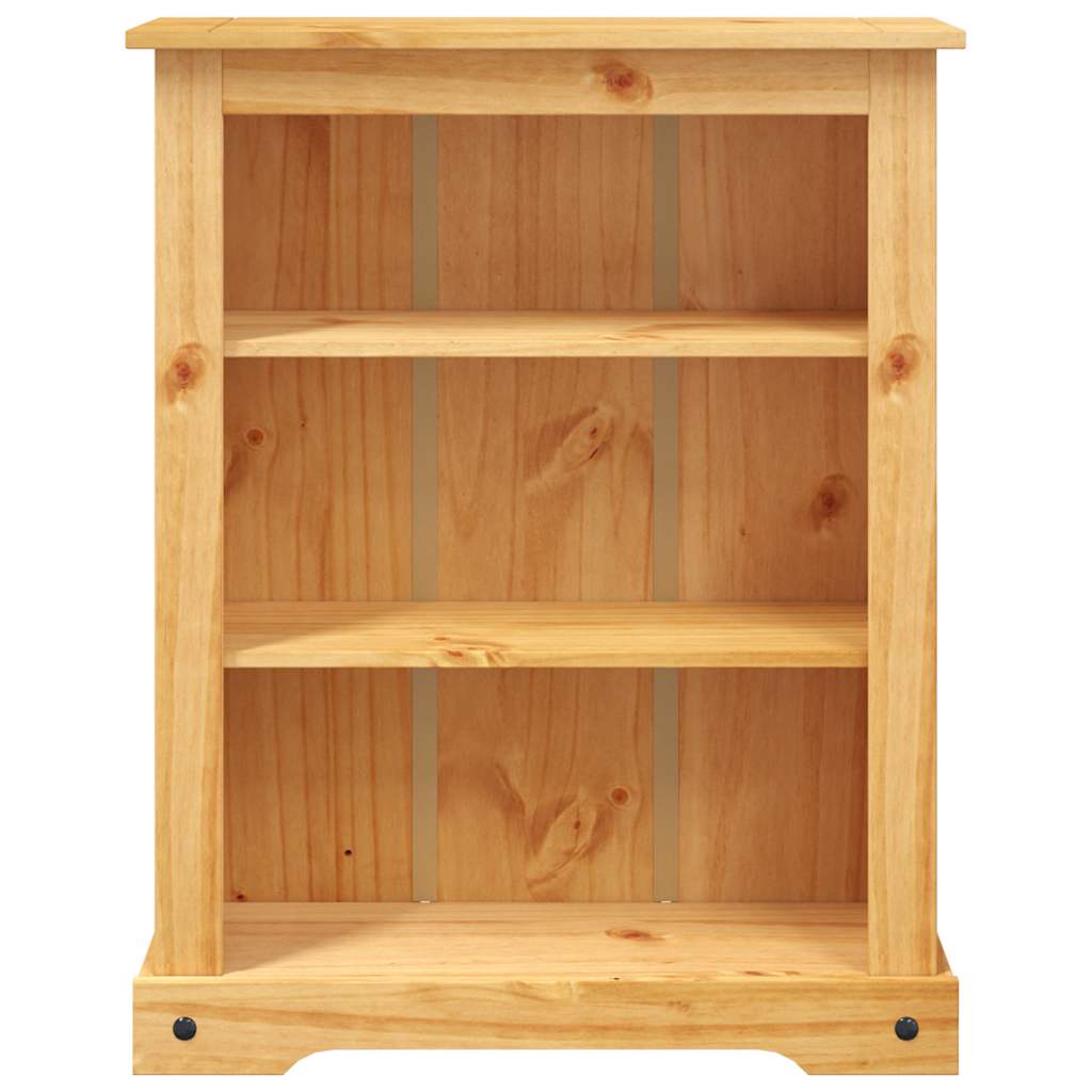 Bokhylle Tre med 3 hyller meksikansk Corona-stil furu 80x29x100 cm