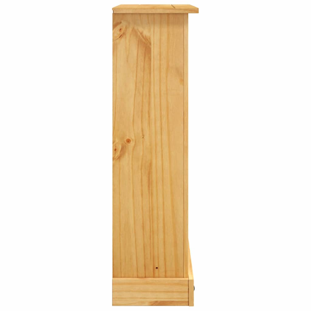 Bokhylle Tre med 3 hyller meksikansk Corona-stil furu 80x29x100 cm