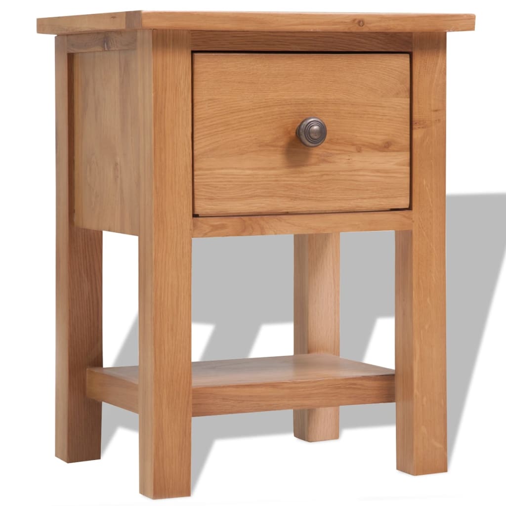 Nattbord Sengbord Tre 36x30x47 cm heltre eik