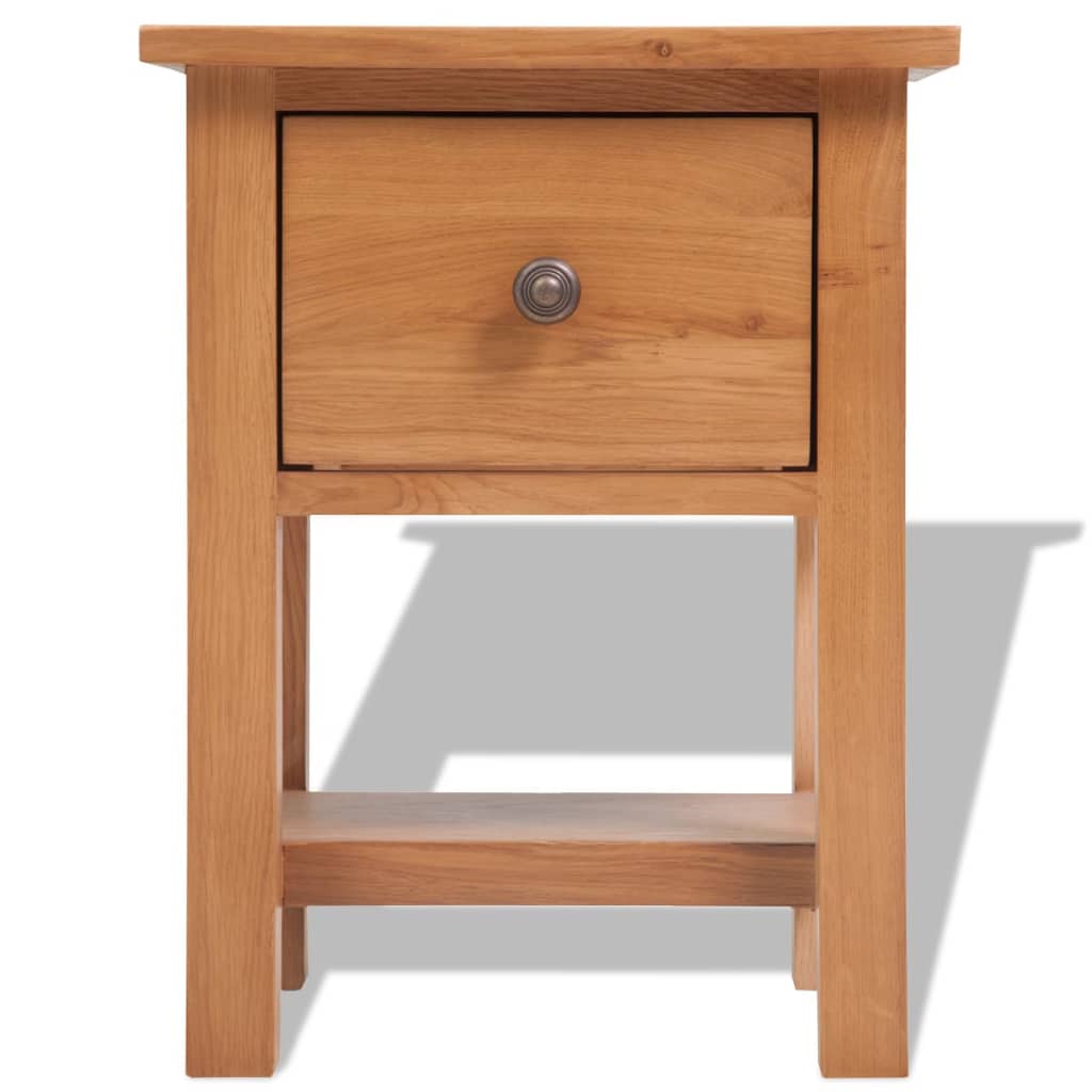Nattbord Sengbord Tre 36x30x47 cm heltre eik