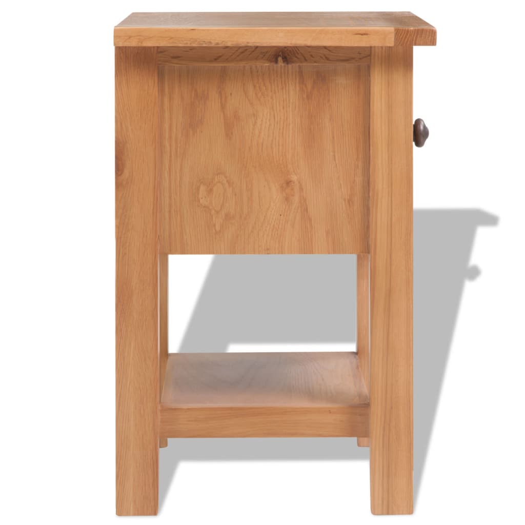 Nattbord Sengbord Tre 36x30x47 cm heltre eik