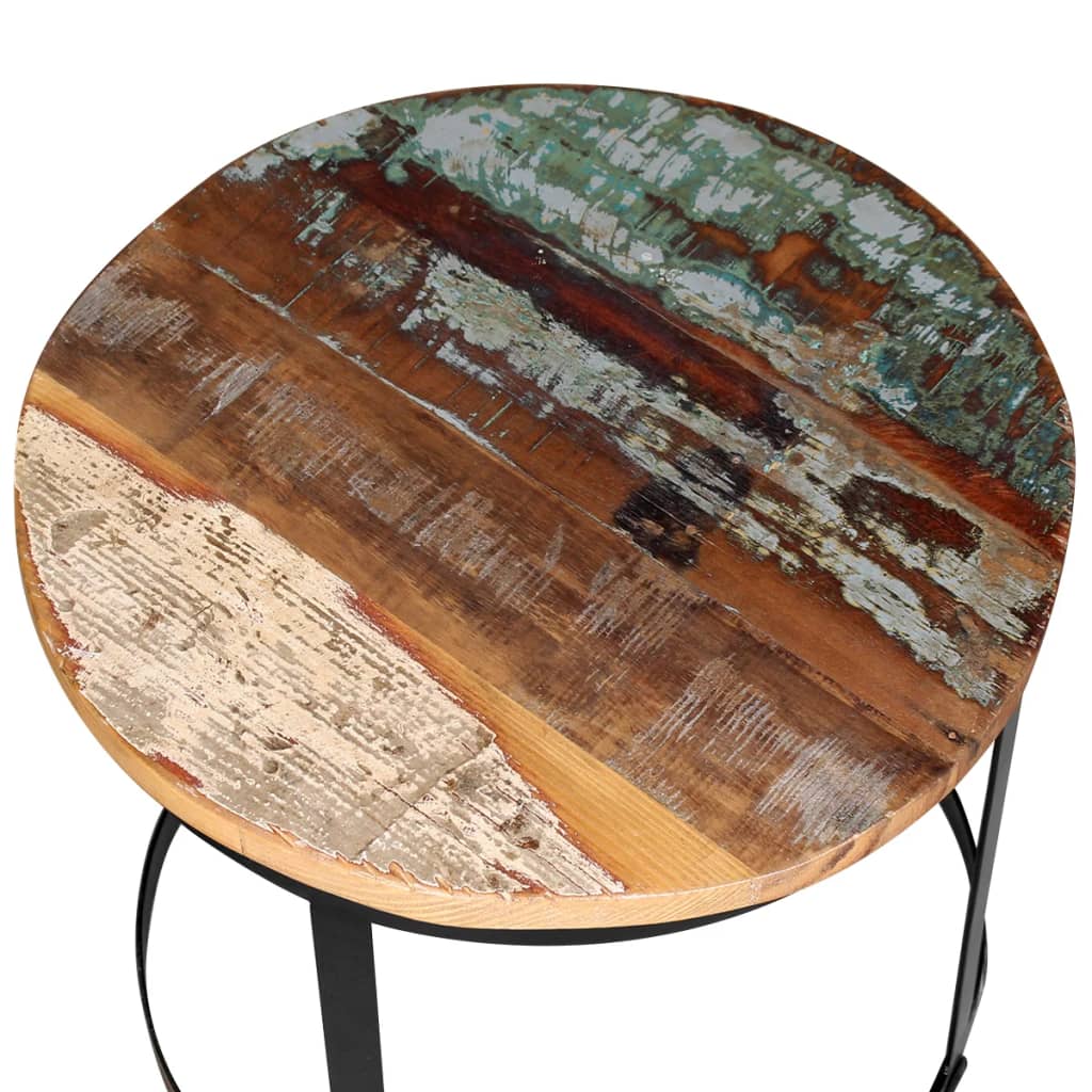Salongbord Sofabord Tre Gjenvunnet Heltre 2 stk 40 cm / 50 cm