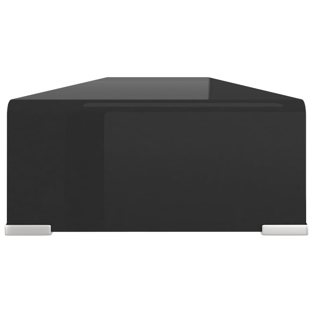 TV-Møbel Svart TV-benk glass 120x30x13 cm