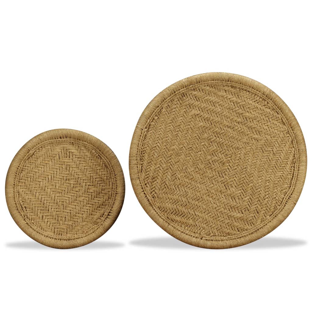 Salongbord Sofabord DIV. 2 deler naturlig jute