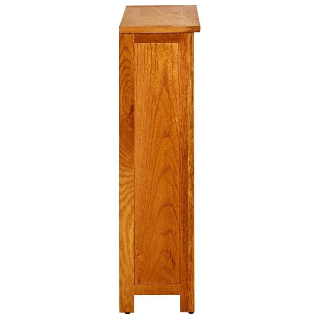 Bokhylle Tre 3-etasjers 70x22,5x82 cm heltre eik