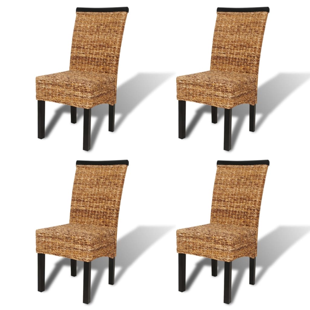 Spisestoler 4 stk abaca og heltre mango