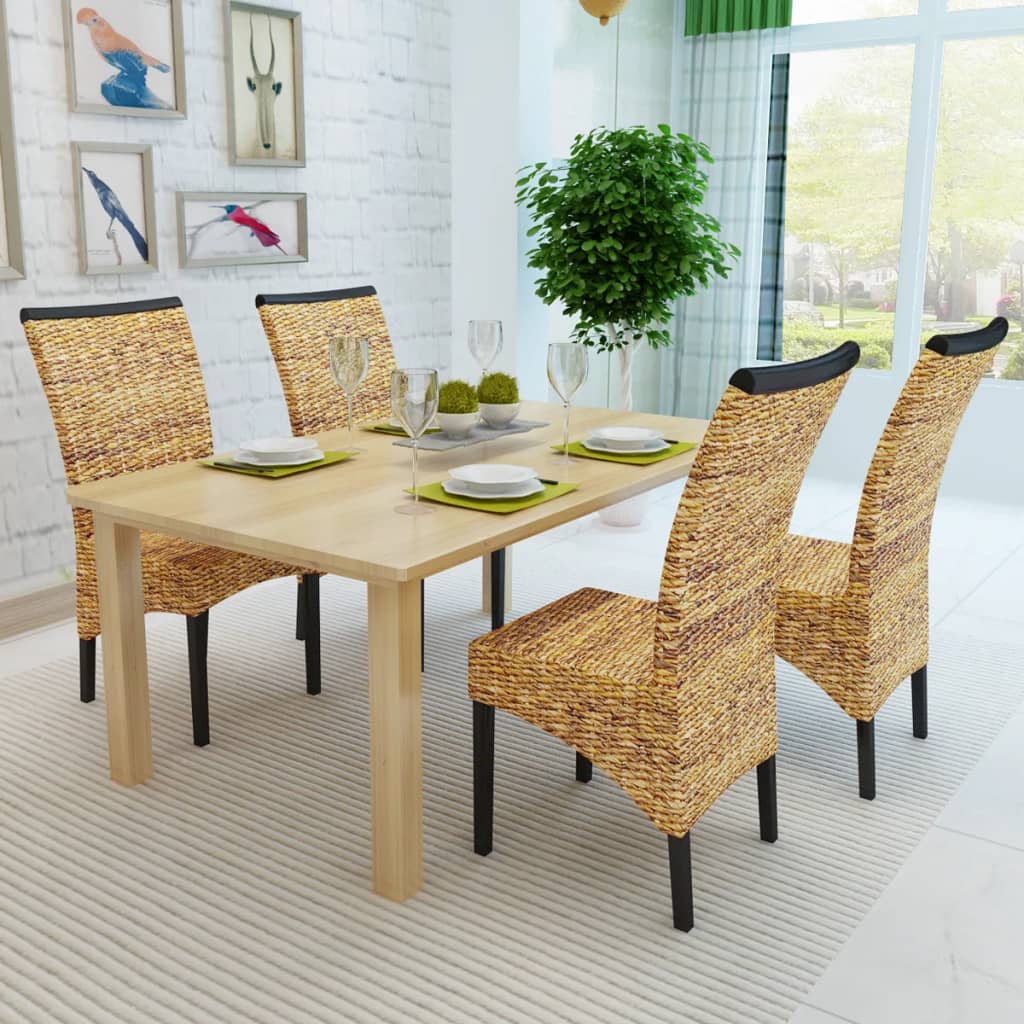 Spisestoler 4 stk abaca og heltre mango