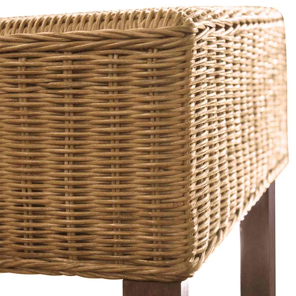 Spisestoler 6 stk brun naturell rotting