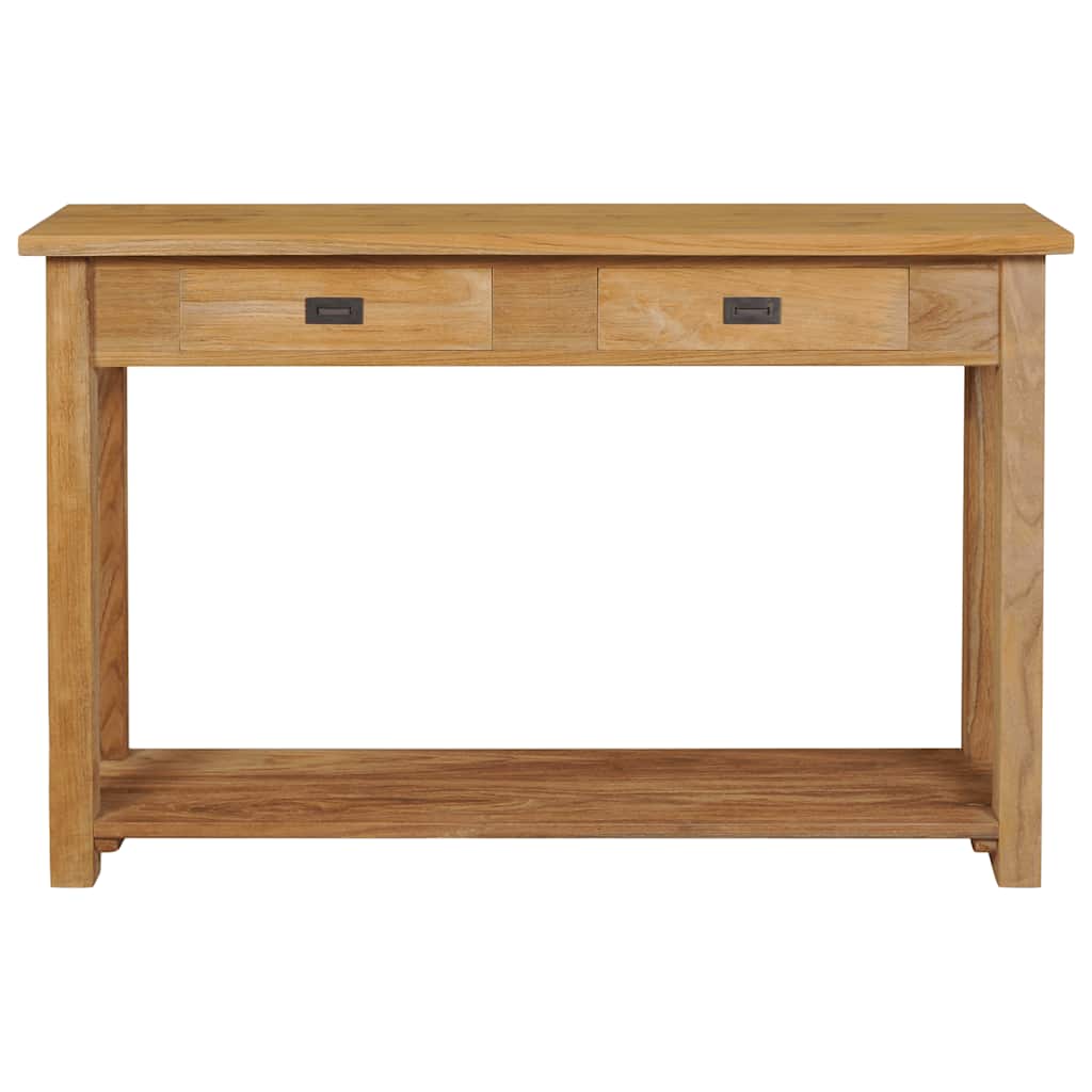 Avlastningsbord Konsollbord Tre massiv teak 120x30x80 cm