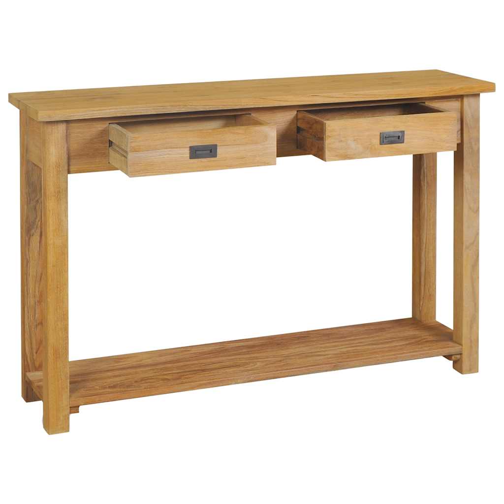 Avlastningsbord Konsollbord Tre massiv teak 120x30x80 cm