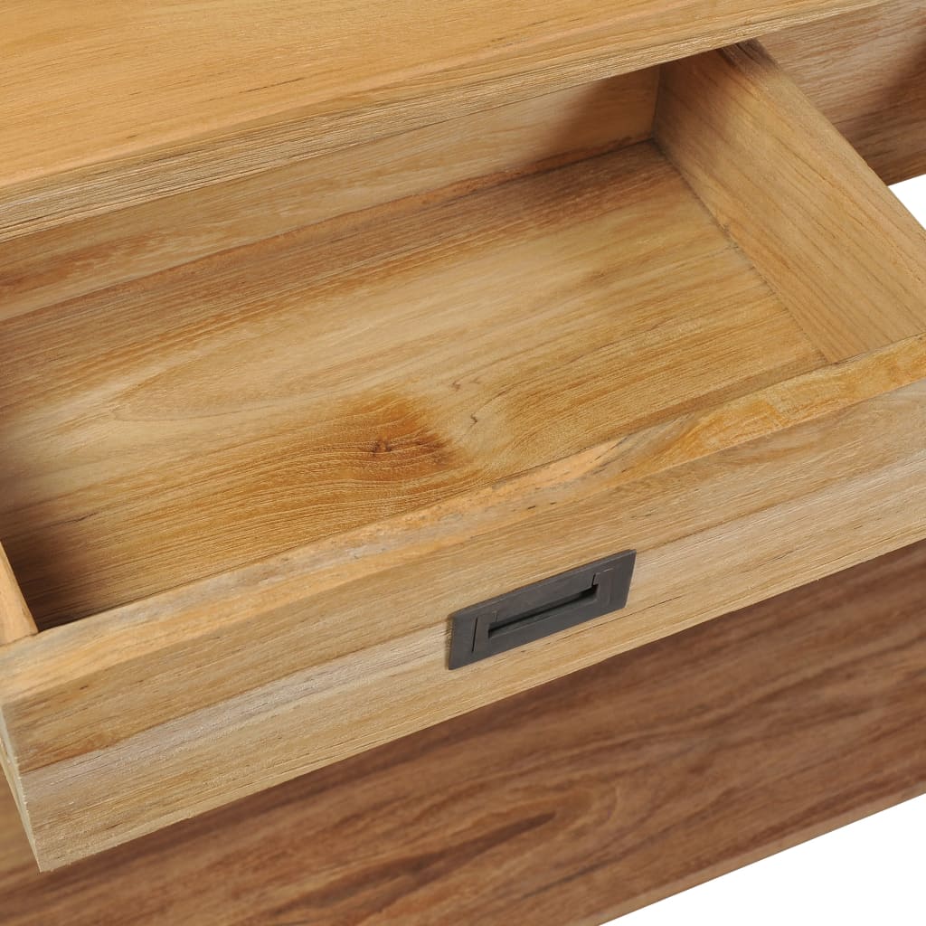 Avlastningsbord Konsollbord Tre massiv teak 120x30x80 cm