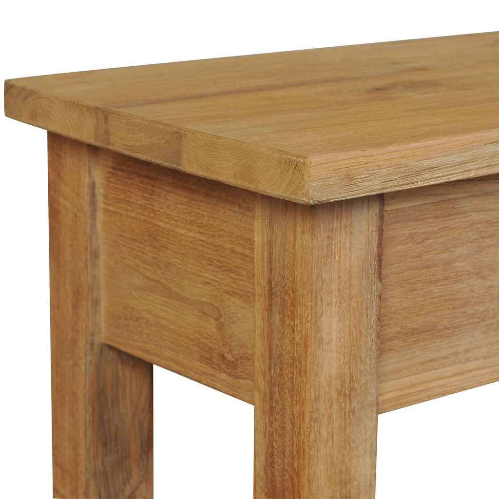 Avlastningsbord Konsollbord Tre massiv teak 120x30x80 cm