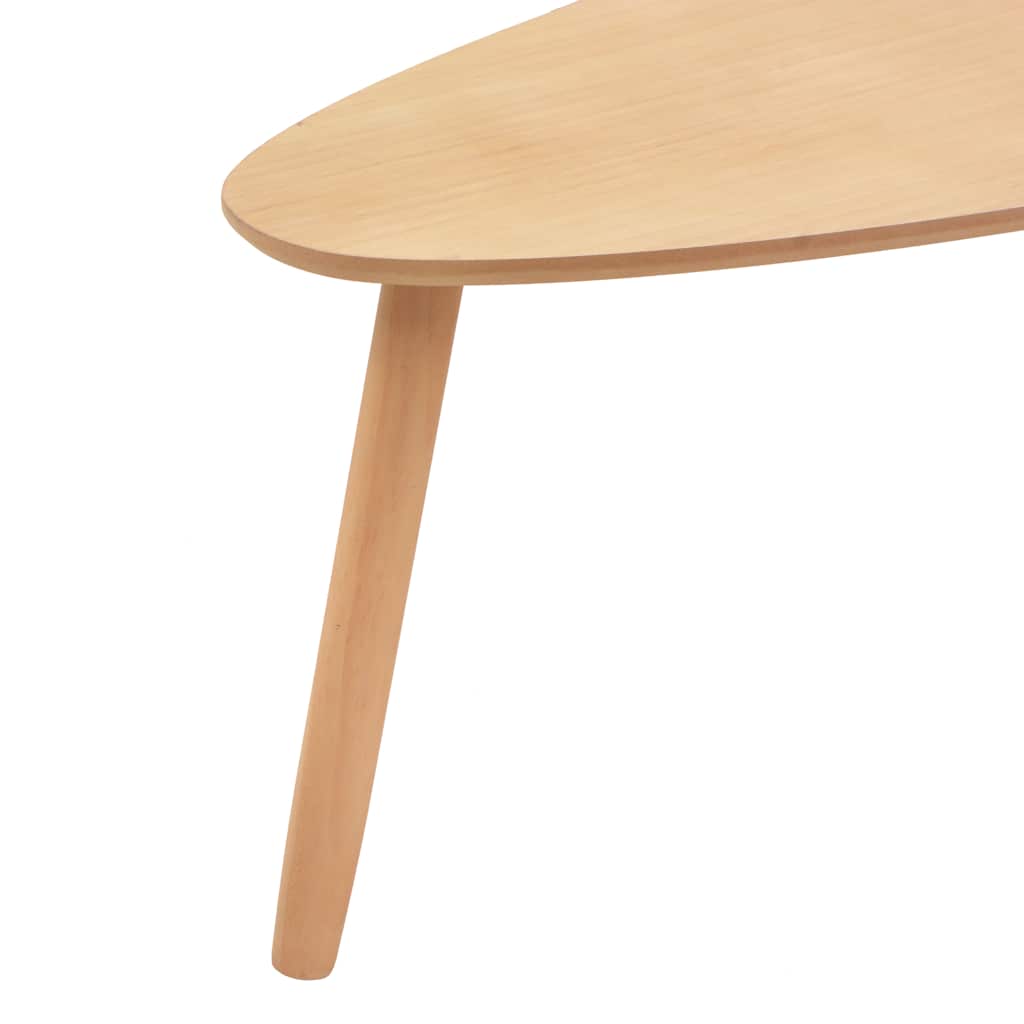 Salongbord Sofabord Tre heltre furu sett 2 deler brun