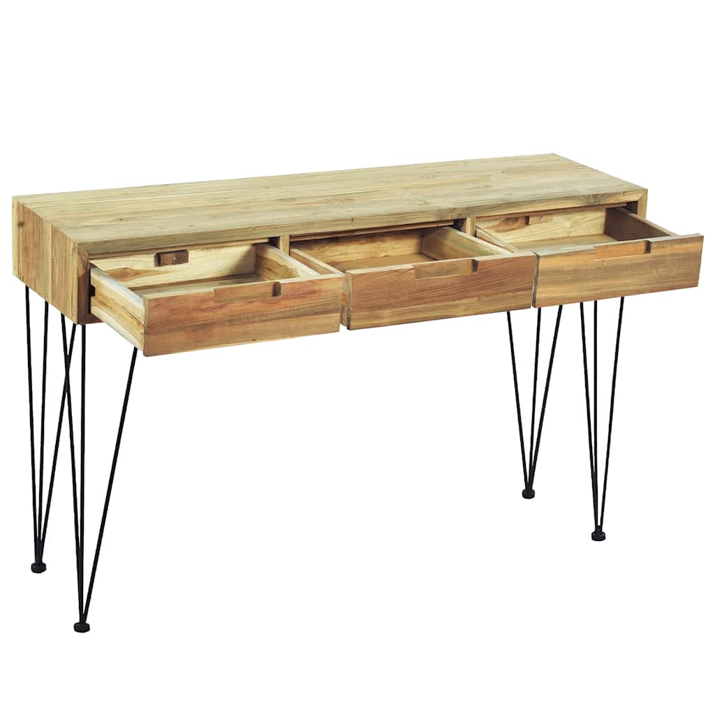 Avlastningsbord Konsollbord Tre 120x35x76 cm massiv teak