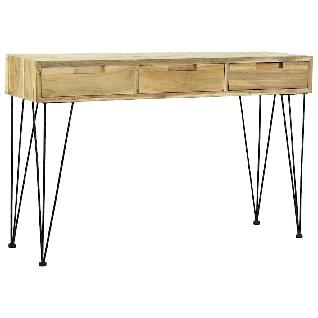 Avlastningsbord Konsollbord Tre 120x35x76 cm massiv teak