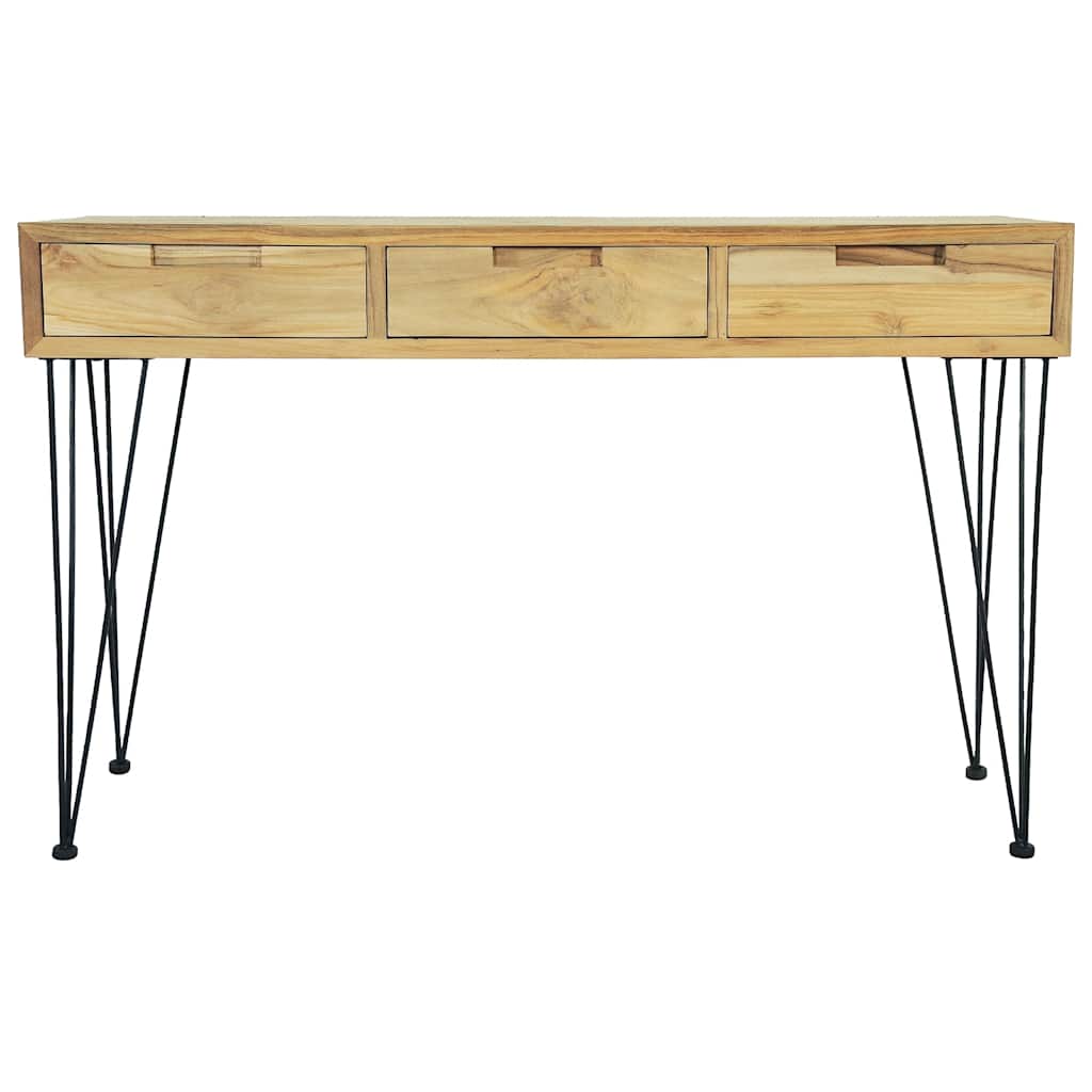 Avlastningsbord Konsollbord Tre 120x35x76 cm massiv teak