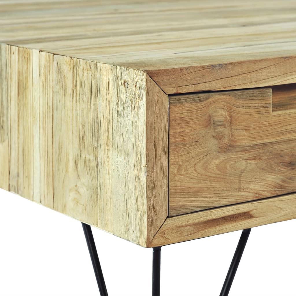 Salongbord Sofabord Tre Massiv Teak 80x80x40 cm