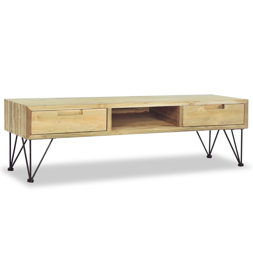 TV-Møbel Tre TV-benk heltre teak 120x35x35 cm