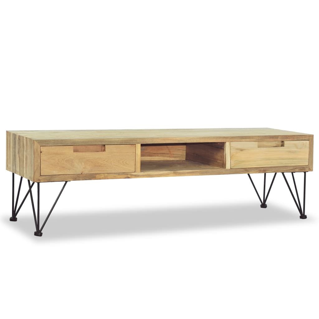 TV-Møbel Tre TV-benk heltre teak 120x35x35 cm