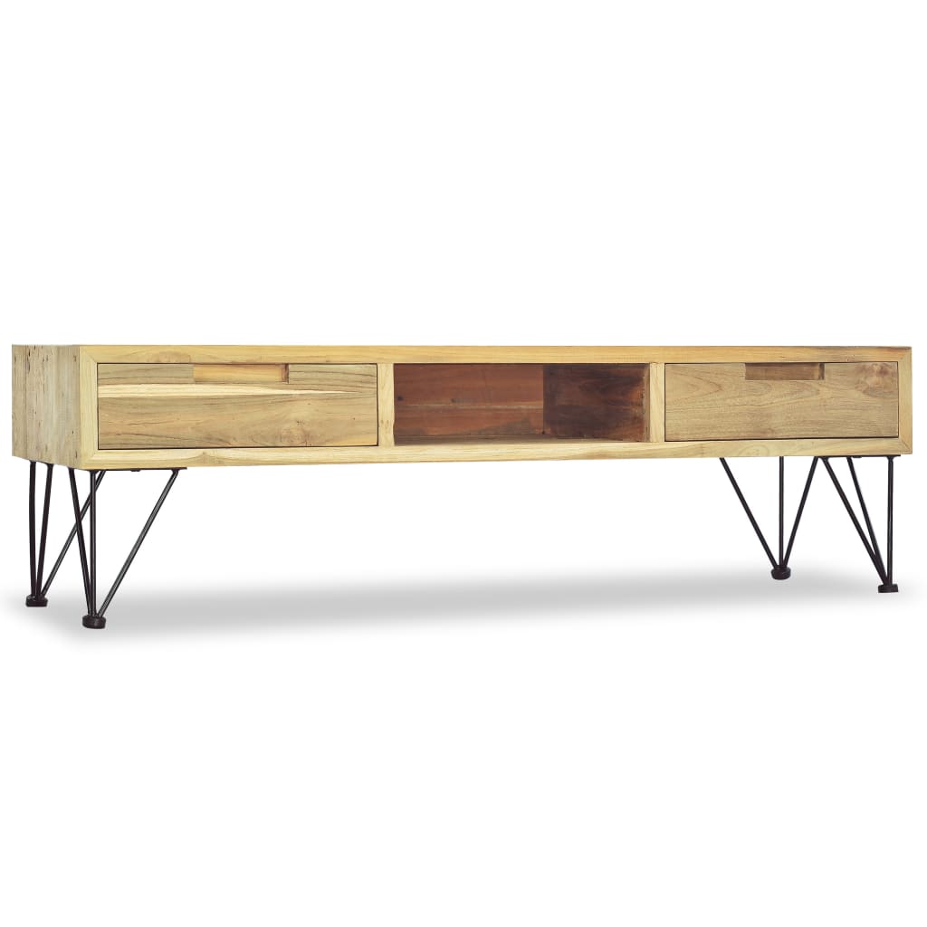TV-Møbel Tre TV-benk heltre teak 120x35x35 cm