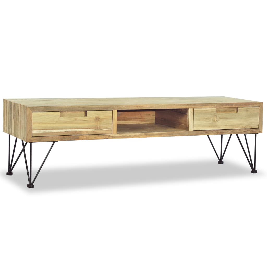 TV-Møbel Tre TV-benk heltre teak 120x35x35 cm