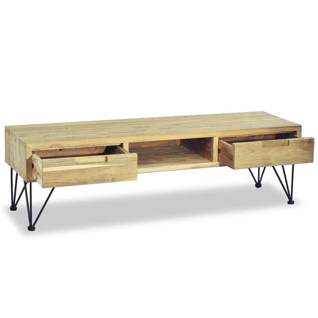 TV-Møbel Tre TV-benk heltre teak 120x35x35 cm