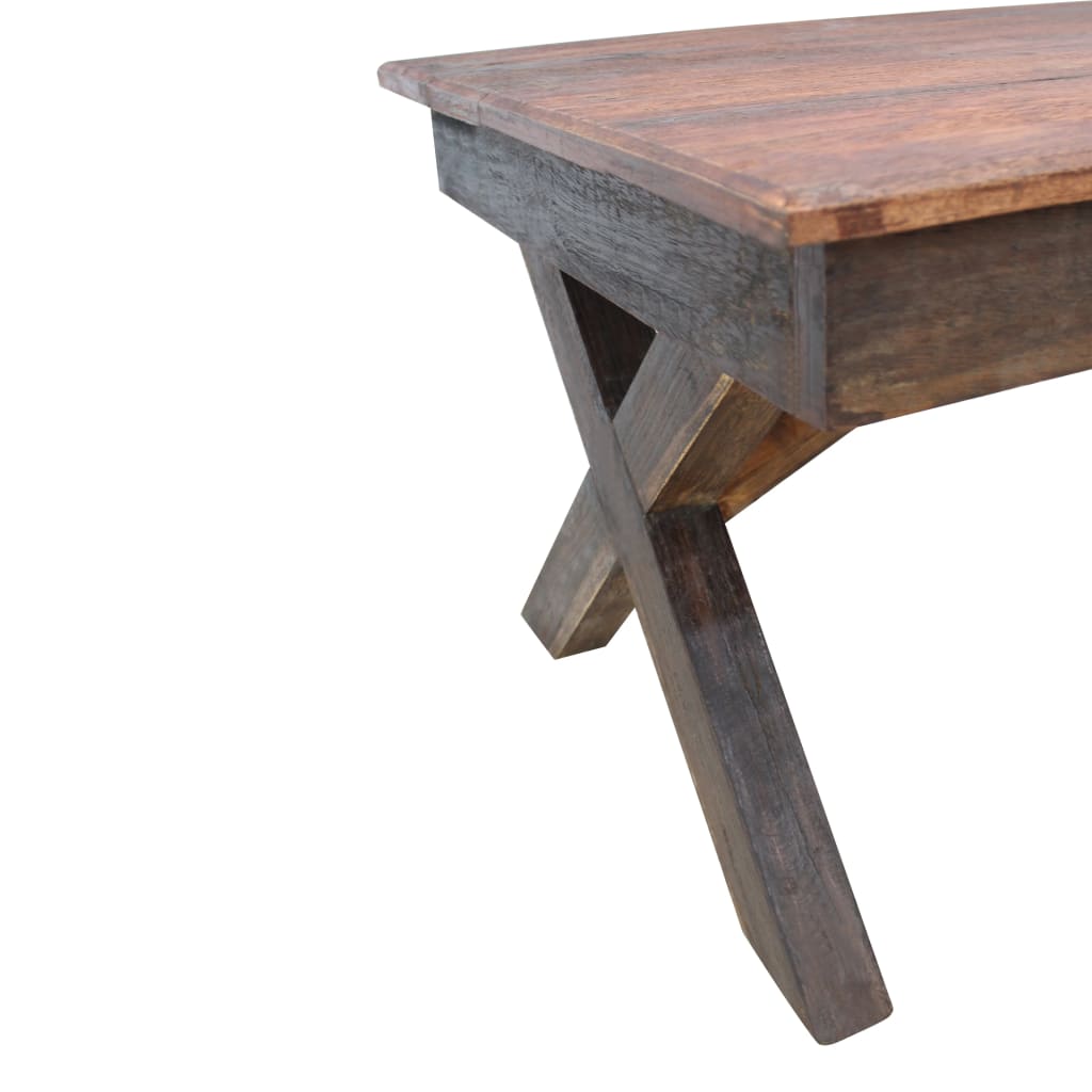 Salongbord Sofabord Tre Gjenvunnet Heltre 110x60x45 cm
