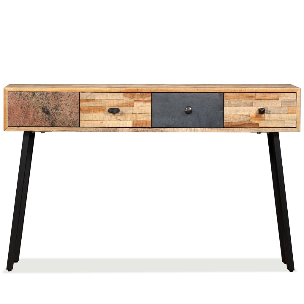 Avlastningsbord Konsollbord Tre gjenvunnet heltre teak 120x30x76 cm