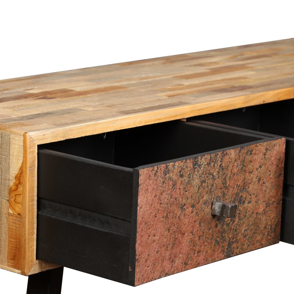 Avlastningsbord Konsollbord Tre gjenvunnet heltre teak 120x30x76 cm