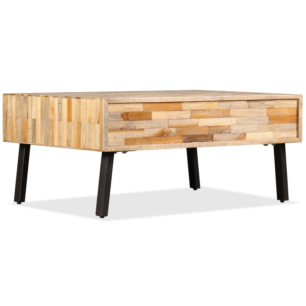 Salongbord Sofabord Tre Gjenvunnet Heltre teak 90x65x40 cm