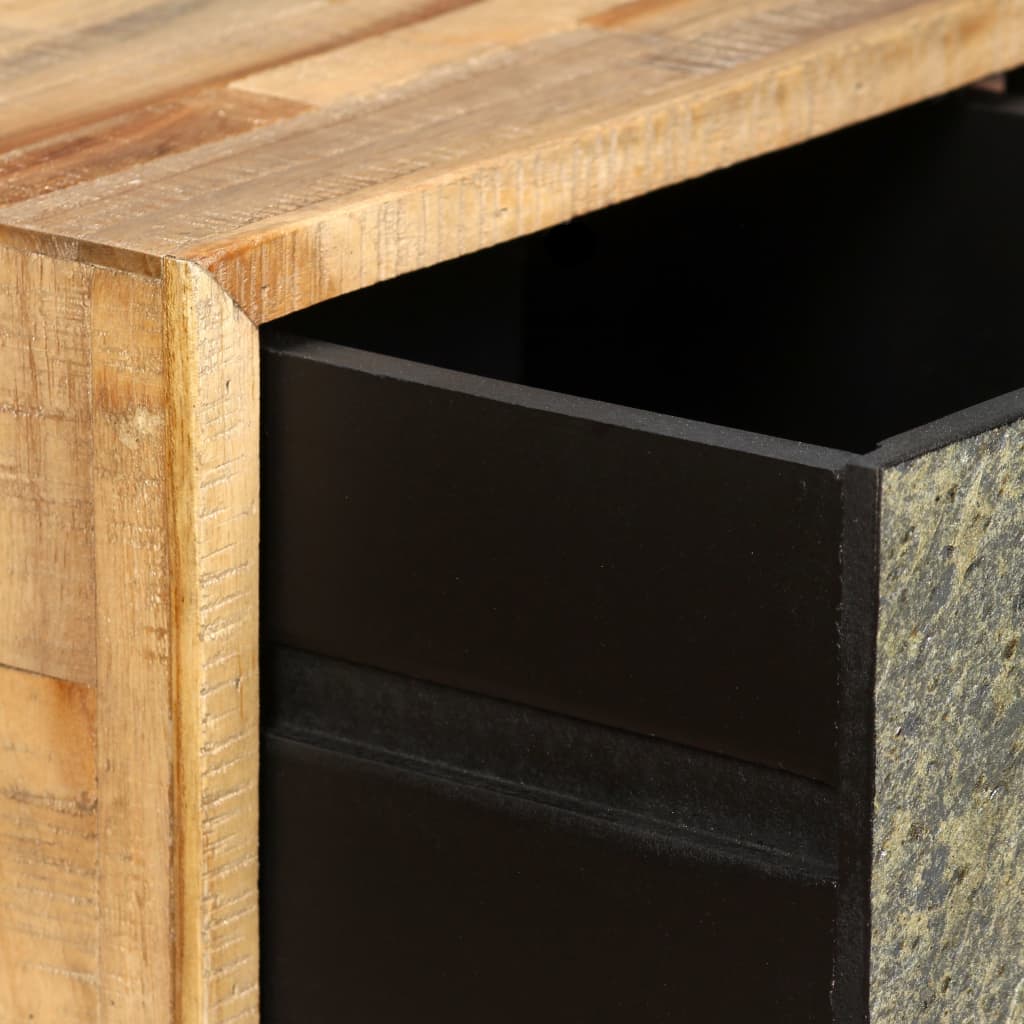Salongbord Sofabord Tre Gjenvunnet Heltre teak 90x65x40 cm
