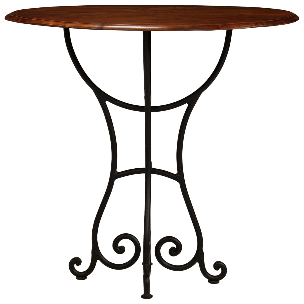 Spisebord heltre akasie med honningfinish 80x76 cm