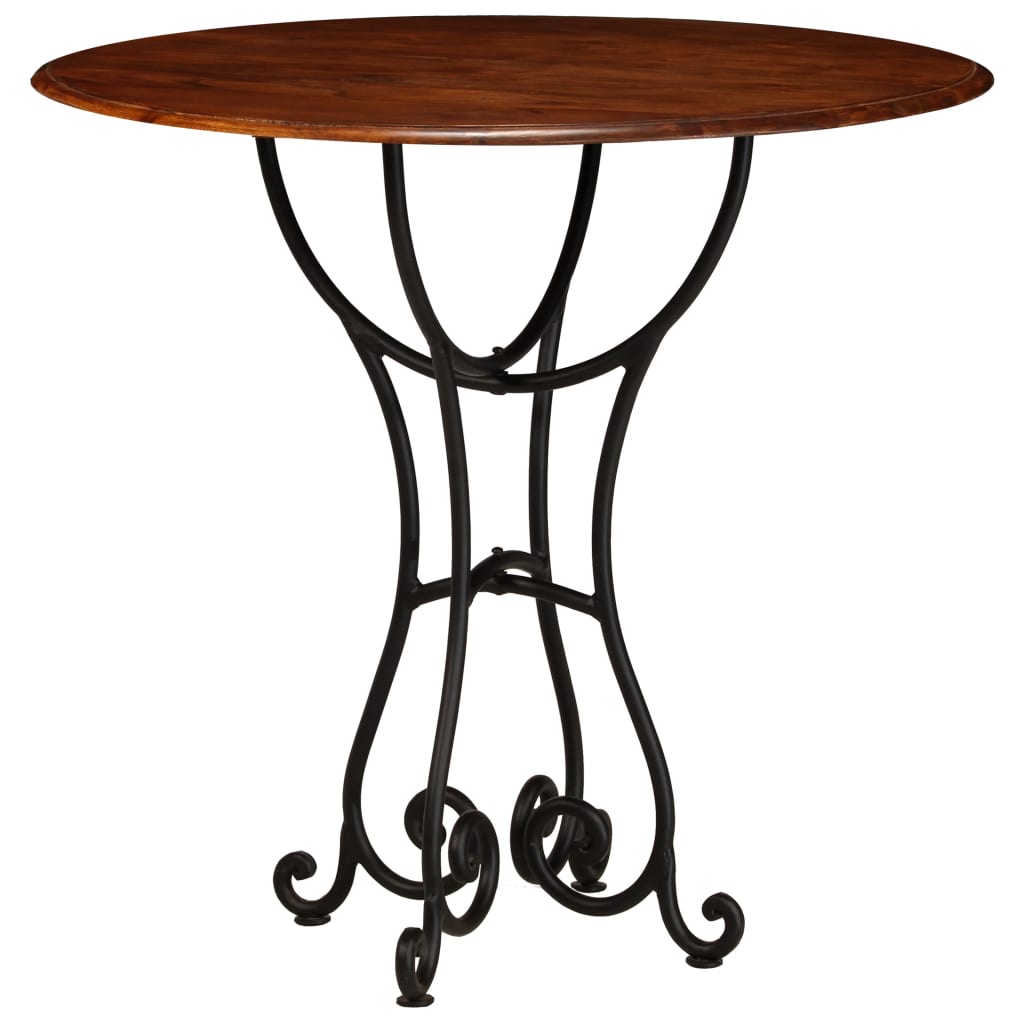 Spisebord heltre akasie med honningfinish 80x76 cm