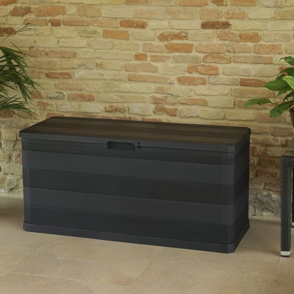 Putekasse 117x45x56 cm svart