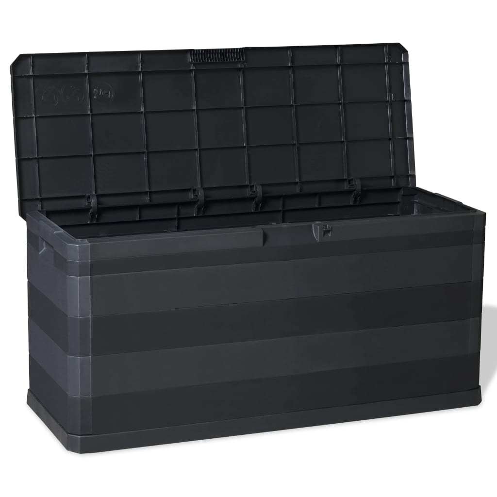 Putekasse 117x45x56 cm svart